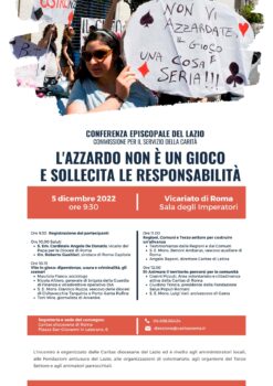 L'AZZARDO NON E' UN GIOCO E SOLLECITA LE RESPONSABILITA'